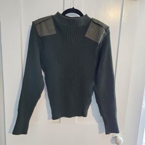 DSCP Valor Collection Wool Service Sweater Men's Size:36 Olive Green US Military